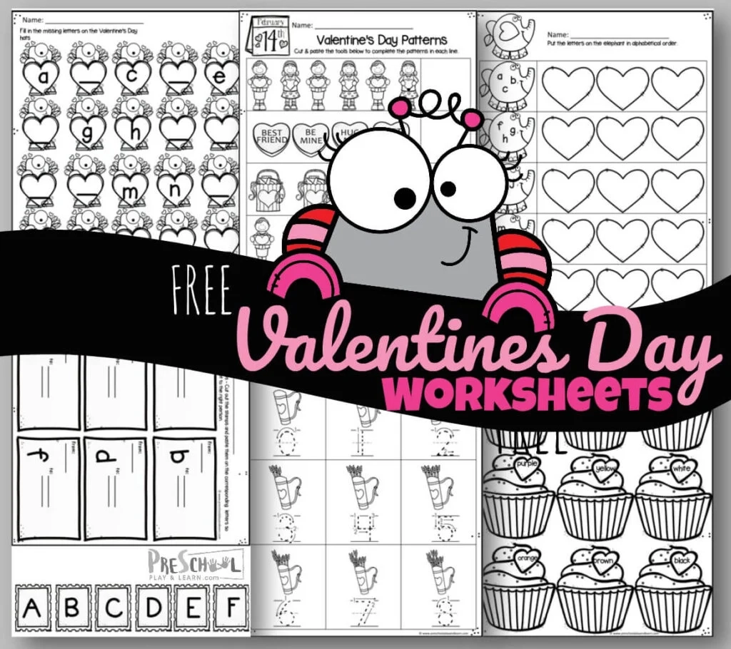 Free Printable Valentines Worksheets For Kids