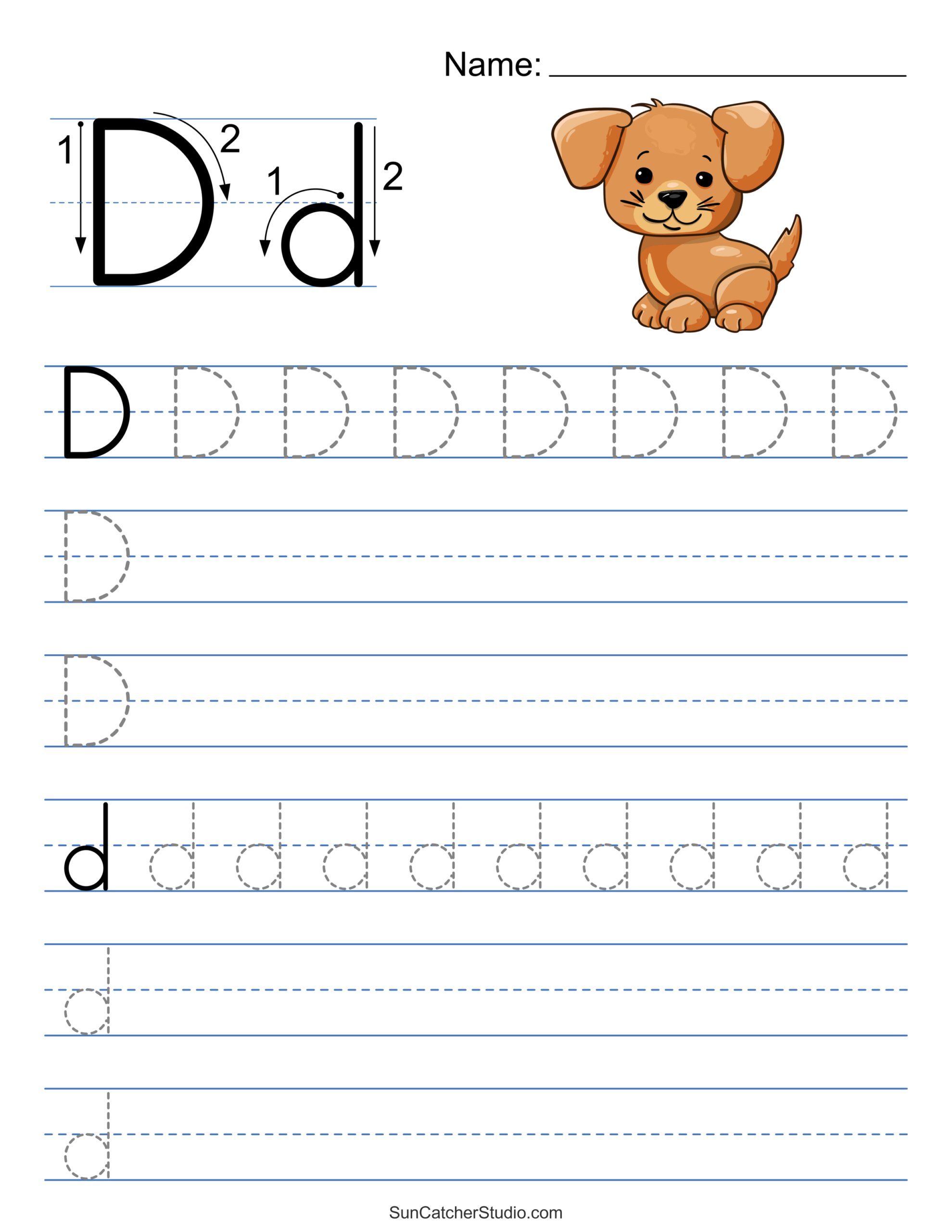 Trace Alphabets Worksheets Printable
