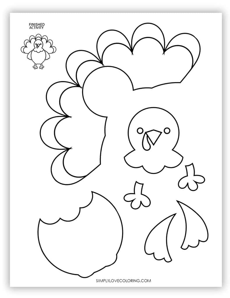 Turkey Templates Free PDF Printables Simply Love Coloring