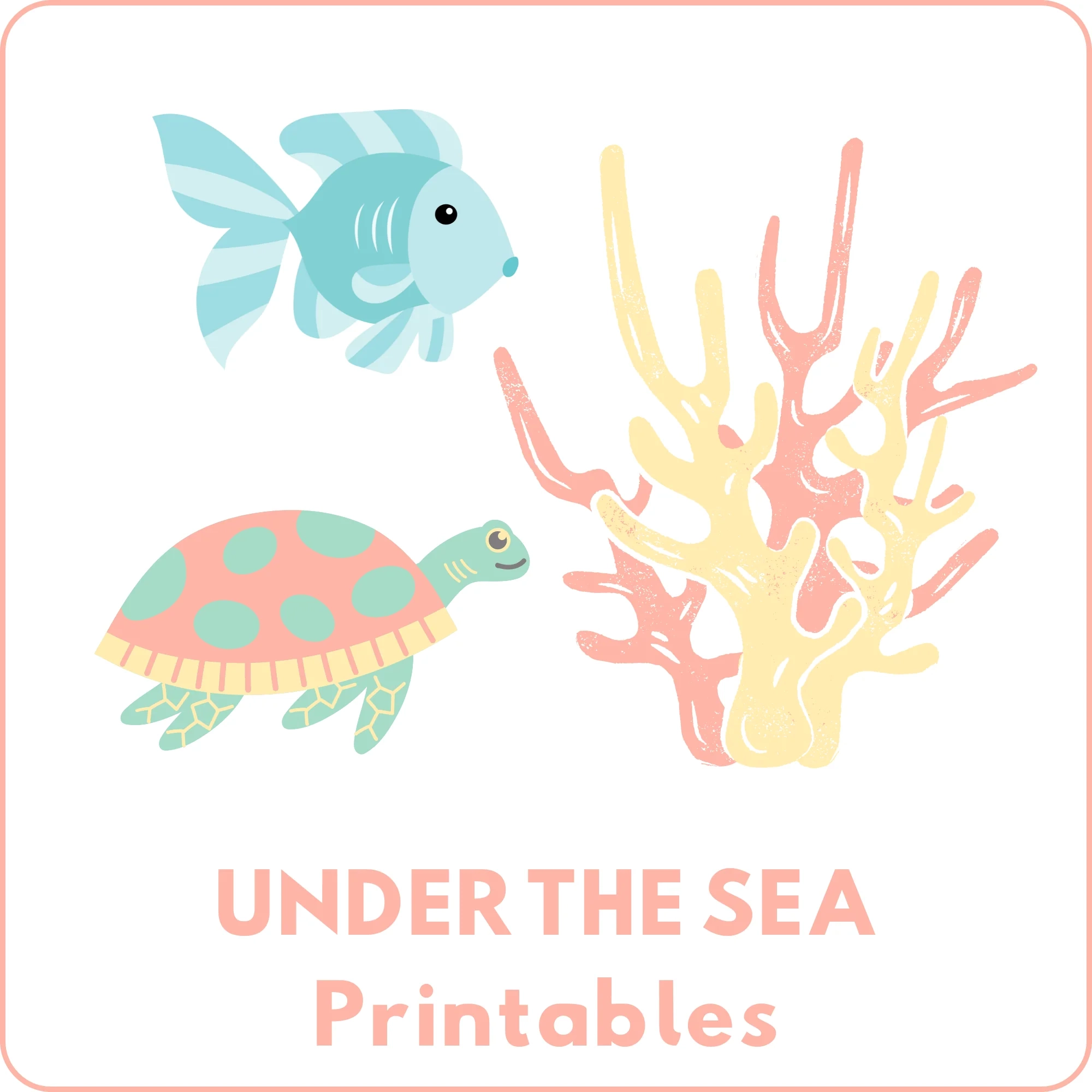 Under The Sea Free Printable Activities For Kids Stay At Home 