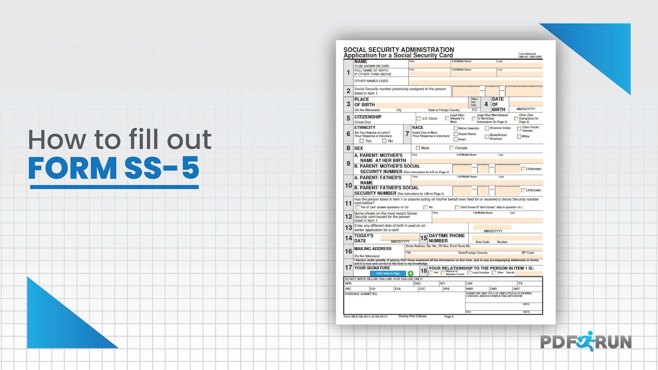 Form Ss 5 Printable
