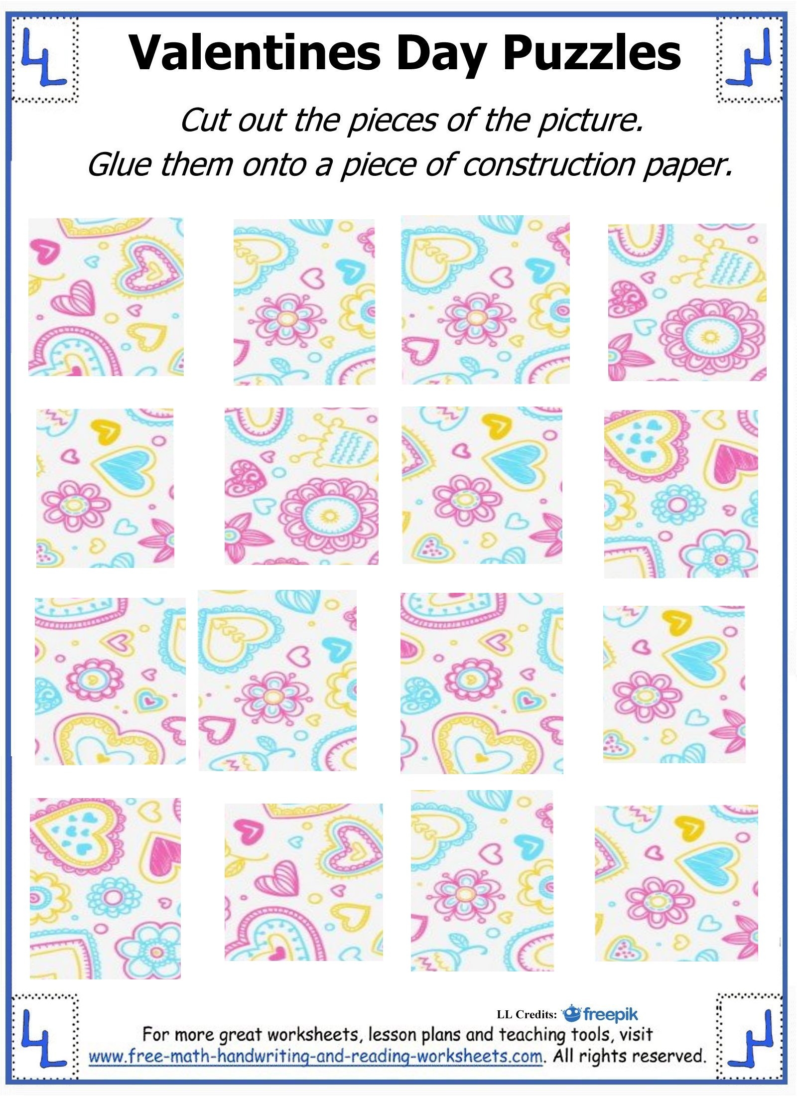 Valentine Day Puzzles For Kids