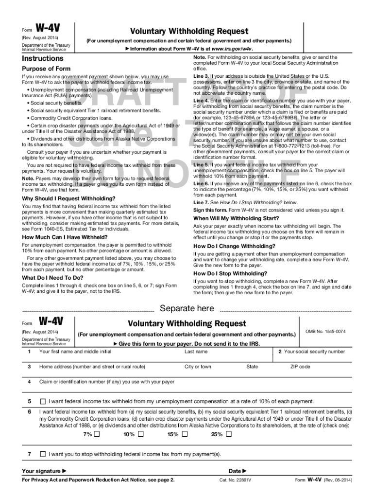 W 4v Form Fill Online Printable Fillable Blank PdfFiller