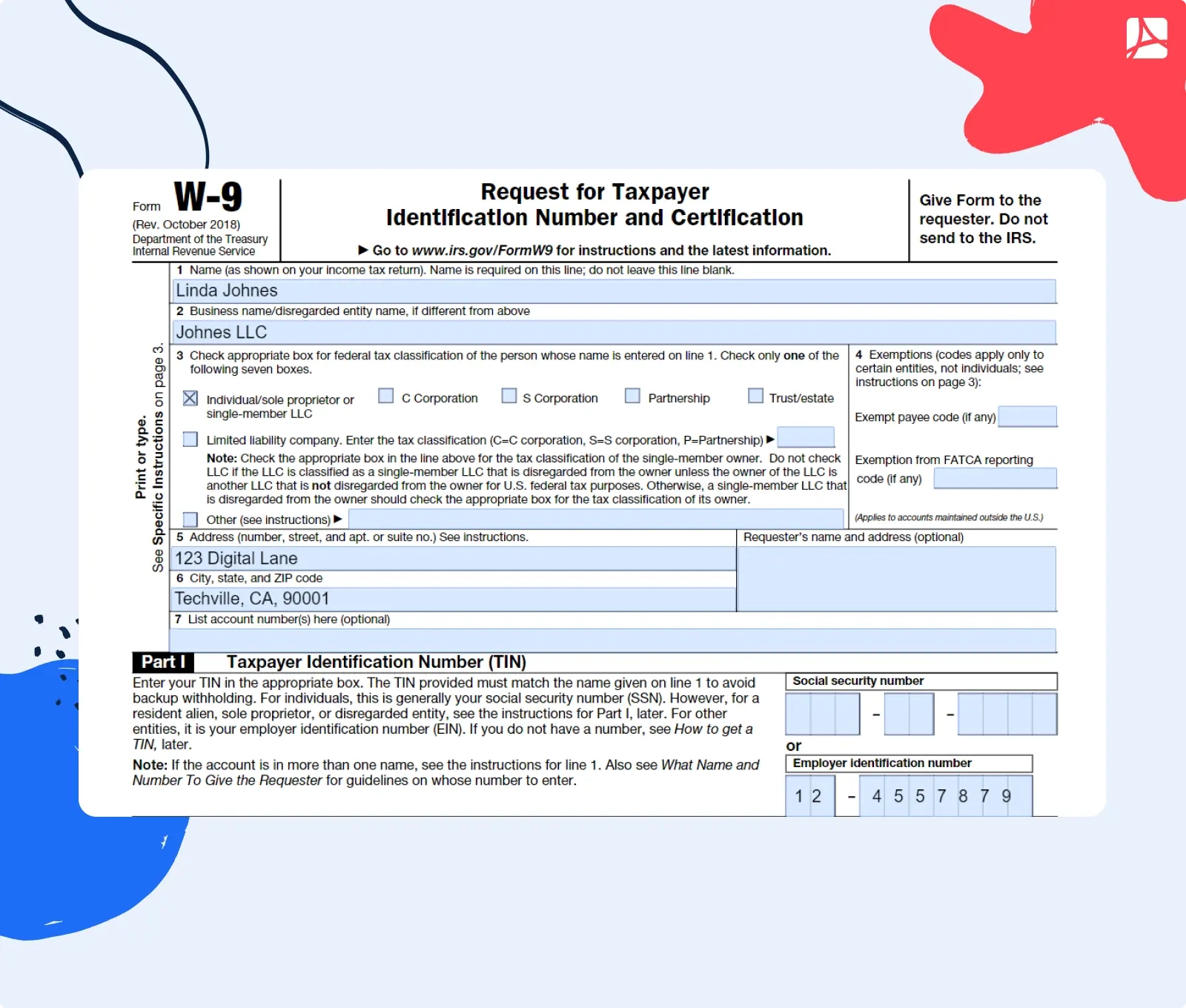 W 9 For Independent Contractors How To Fill Out Examples amp More
