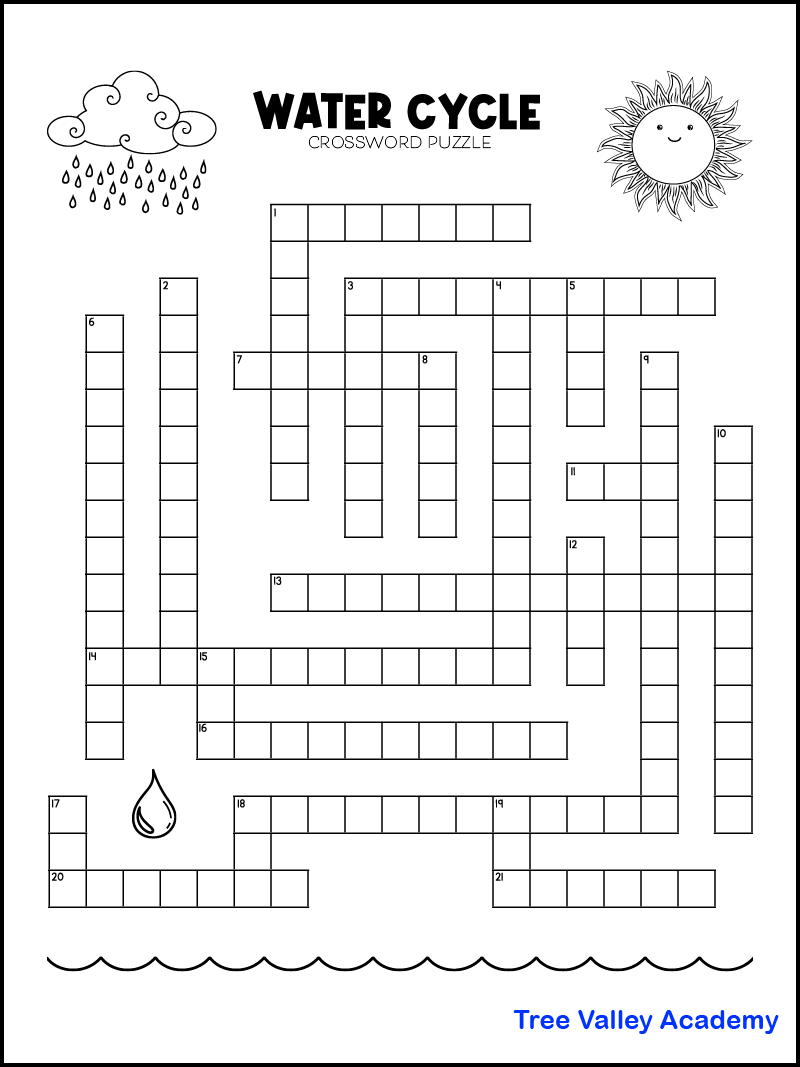 Science Crossword Puzzles Printable Free
