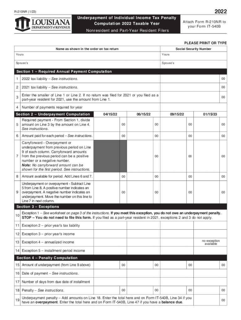 What Is Irs Form 2210
