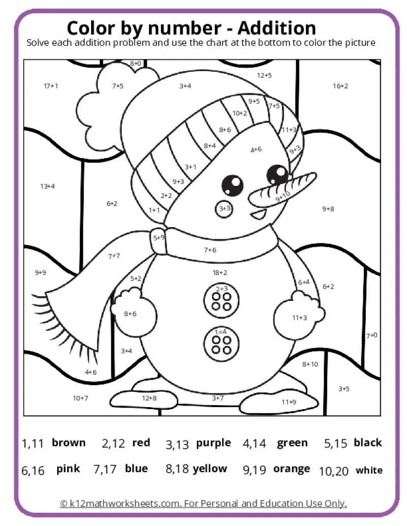 Coloring Pages Printable Math