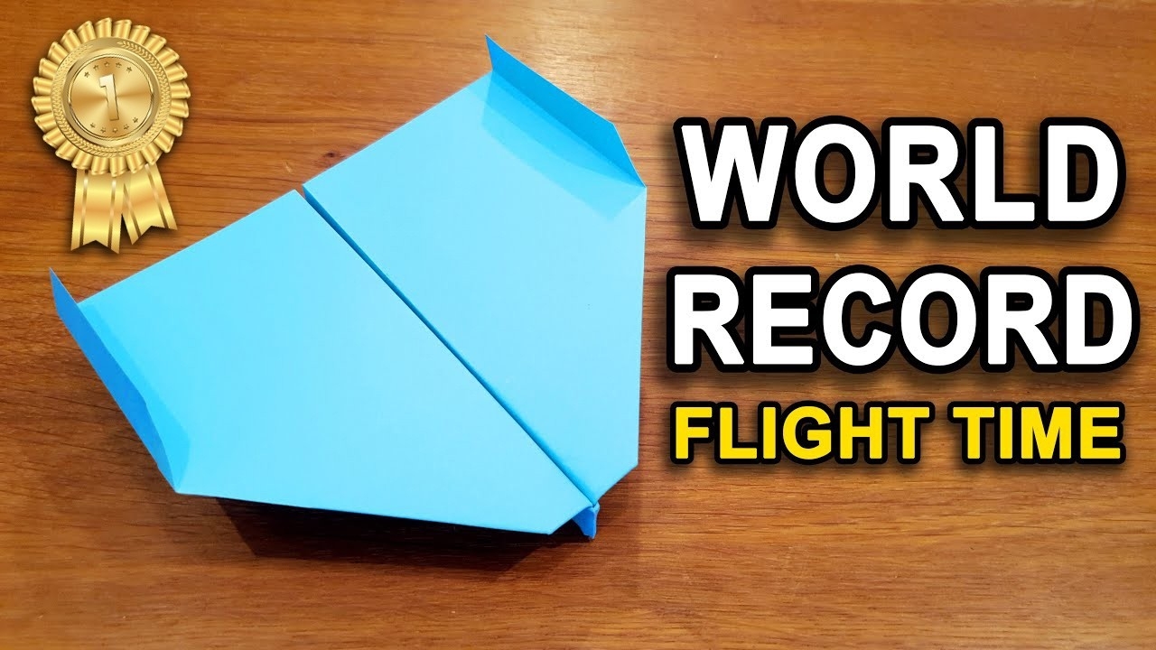world record paper airplane best origami plane tutorial