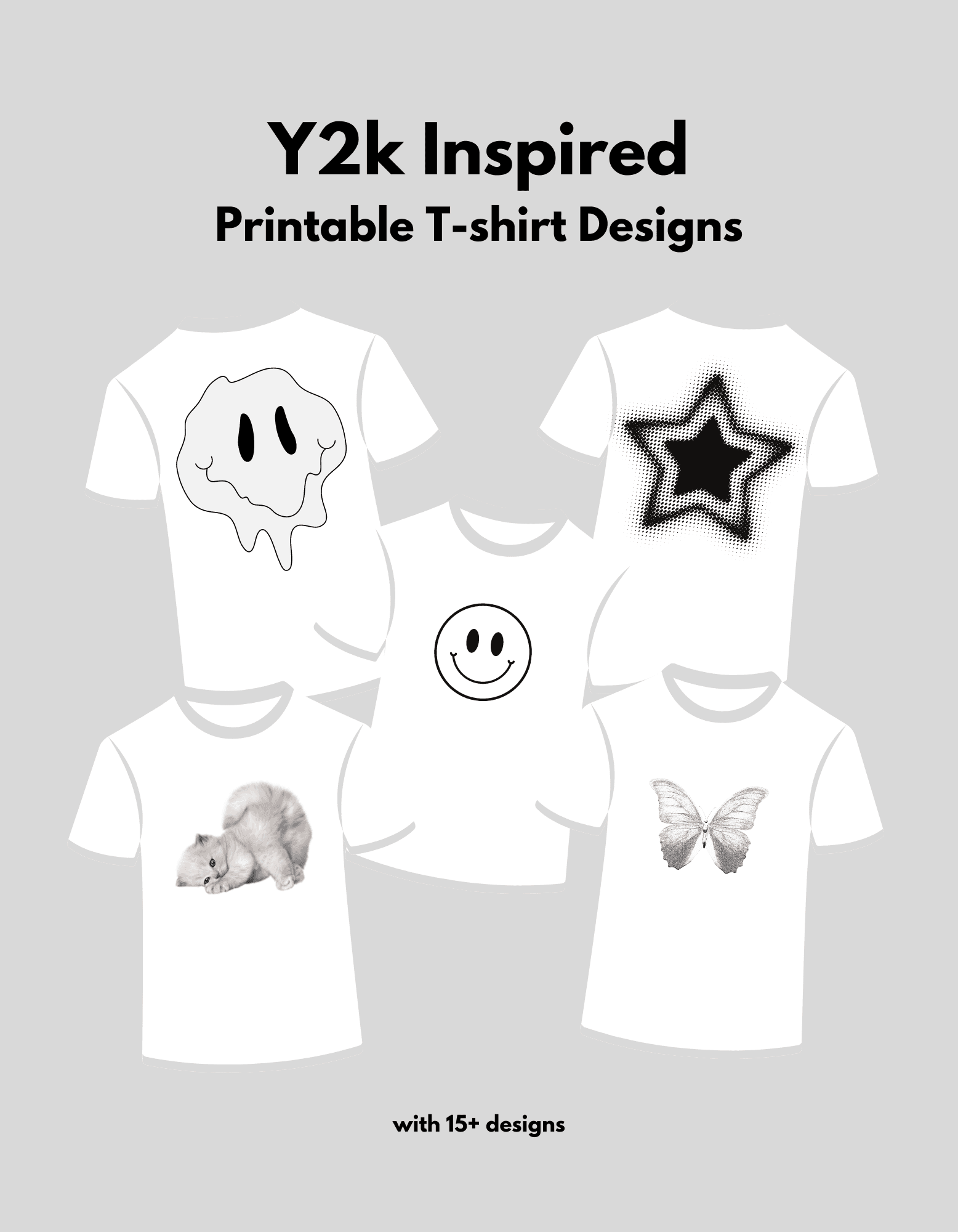 Y2k Inspired Printable T shirt Designs By Cutecorner Raket PH