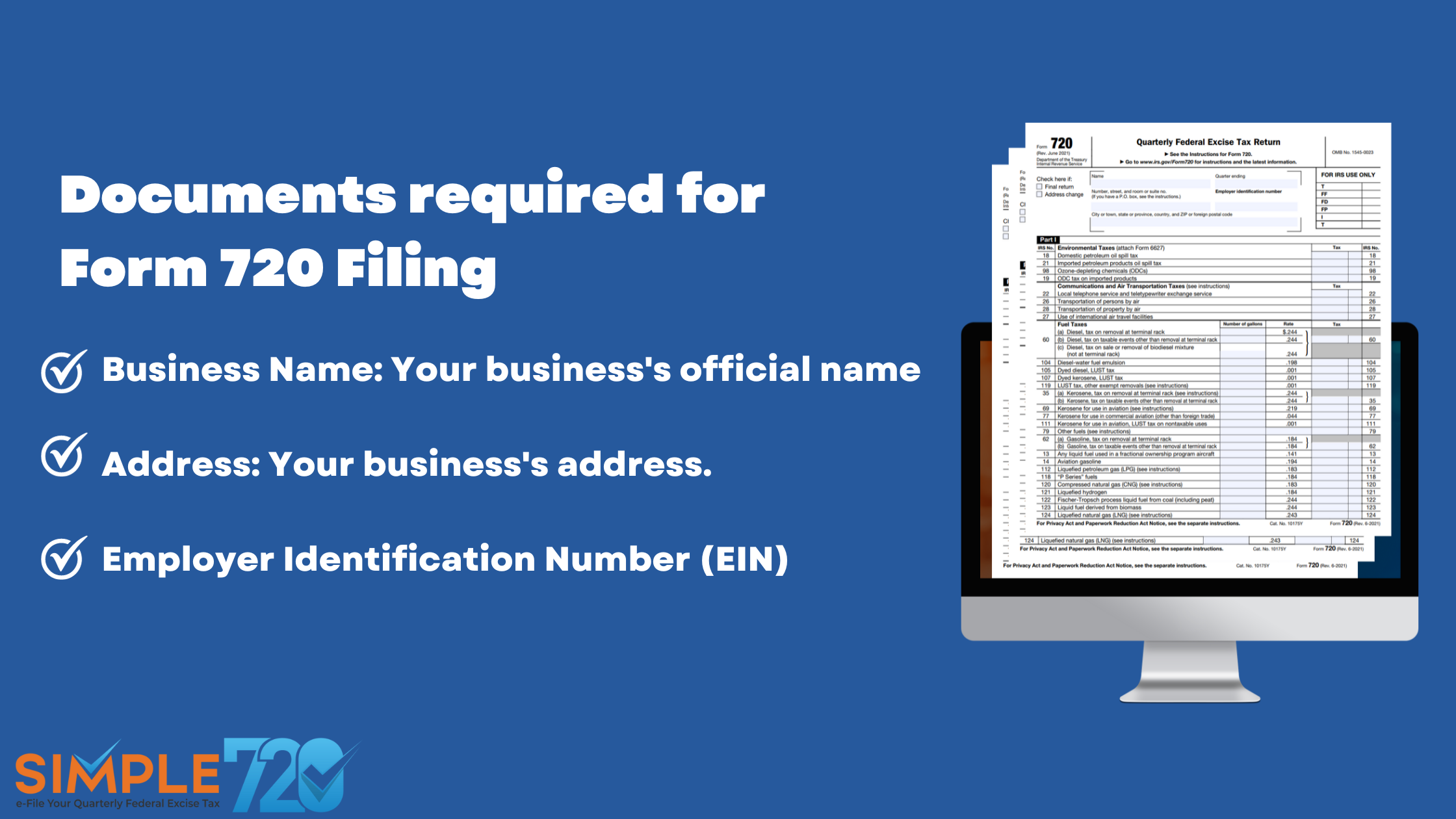 720 Tax Form Filing